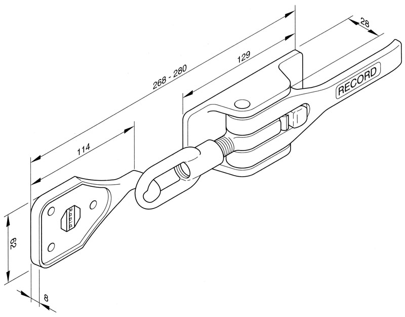 fermeture excentrique Record H928MF