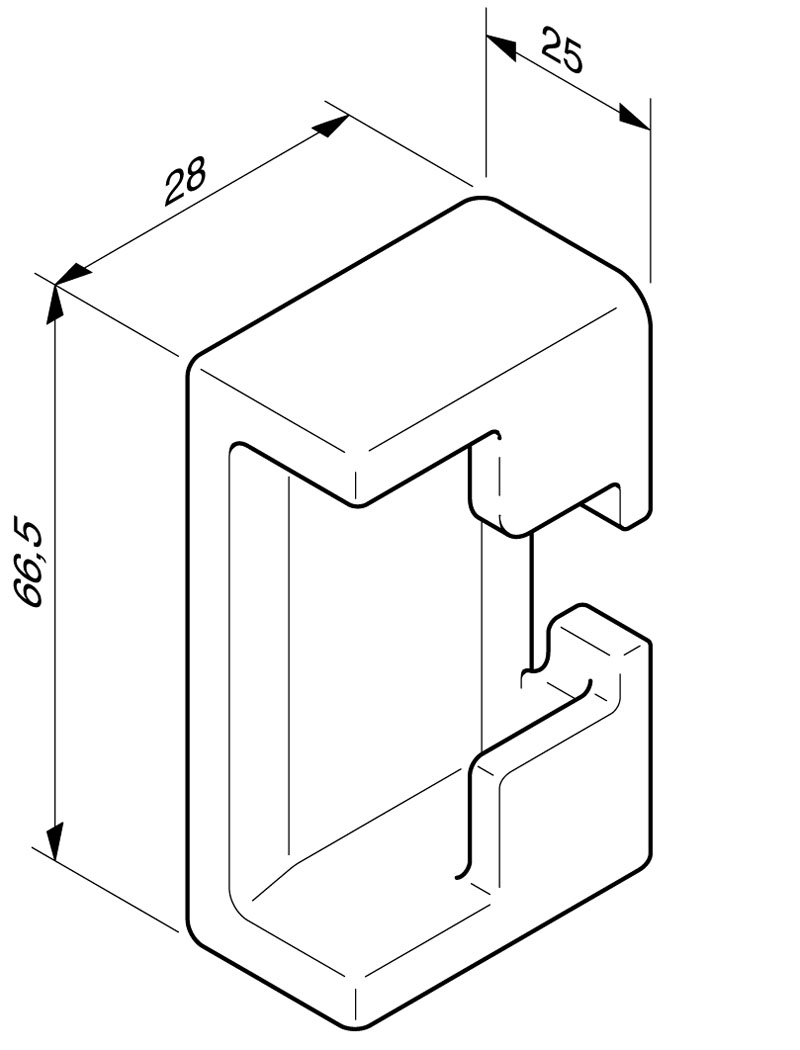 gâche de rancher Record H206N-LF
