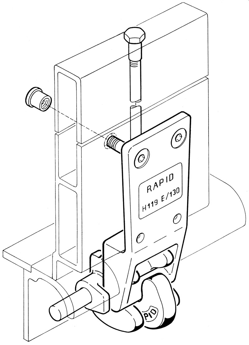 charnière Rapid H119E/130