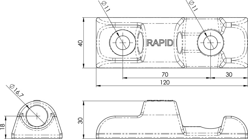 support Rapid TIR à visser