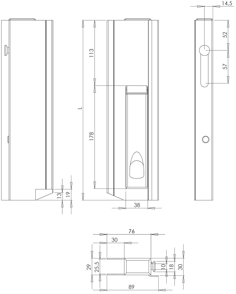 profil de fermeture de ridelle H400 type 411-04