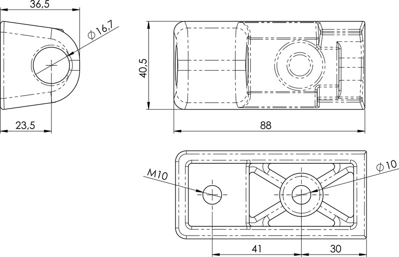 support Rapid H871K/24 à visser