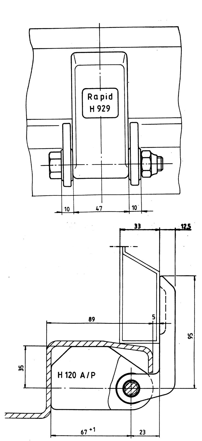 charnière Rapid H929