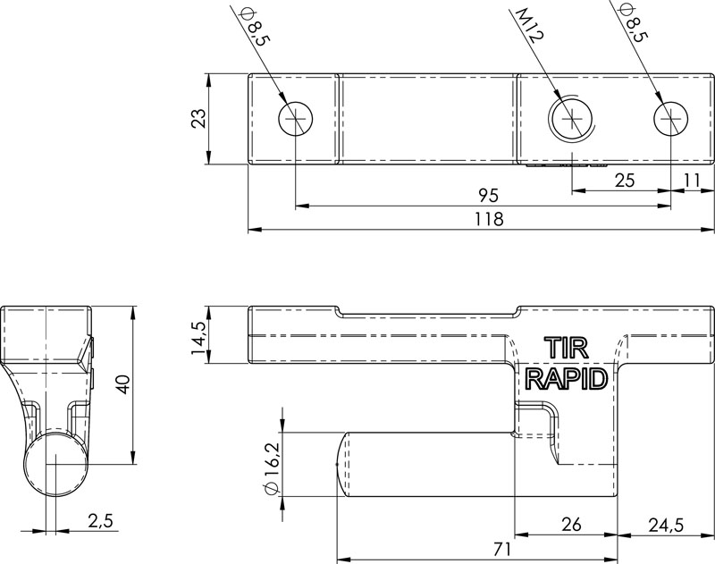 gond Rapid TIR avec M12