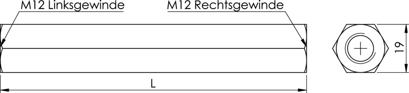 écrou de tendeur H10G / H11 / H519