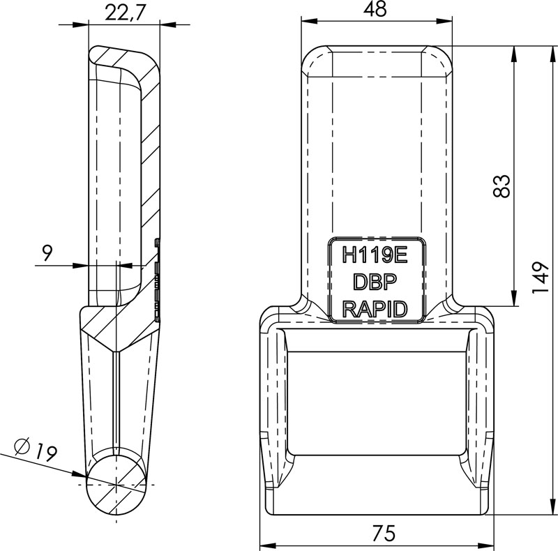 charnière Rapid H119E