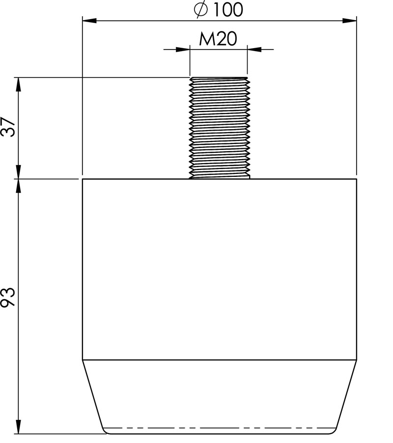 bloc caoutchouc Record H1080