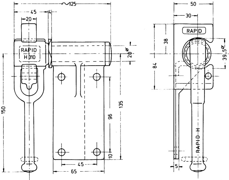 fermeture pendulaire Rapid H310