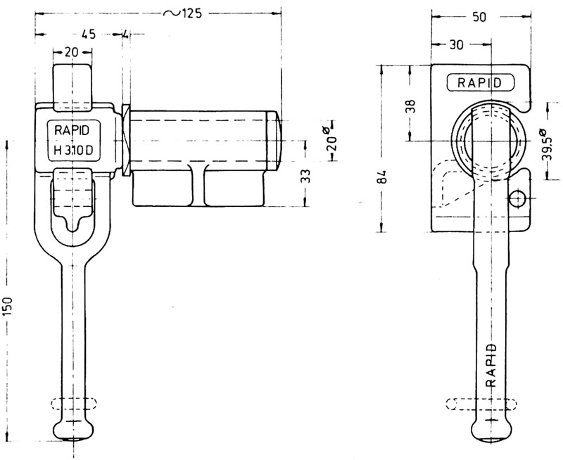 fermeture pendulaire Rapid H310D