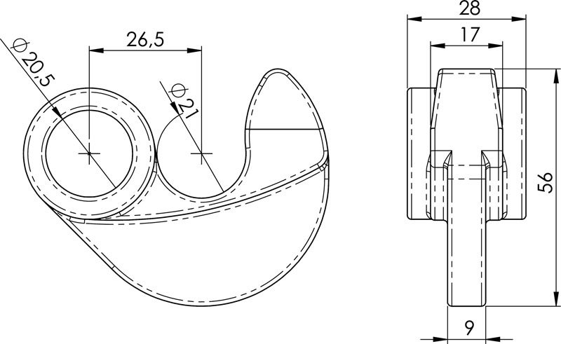 crochet de fermeture Rapid H119E