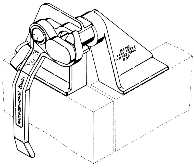 fermeture pendulaire avec tourillon Rapid H114ST