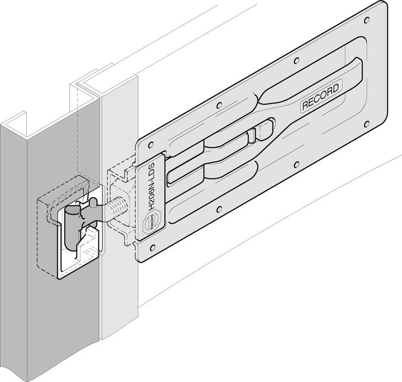 fermeture à encastrer Record H206N-LF