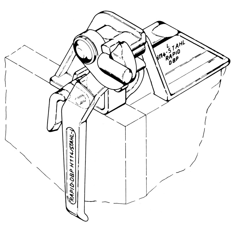 fermeture pendulaire avec tourillon Rapid H114/4,5