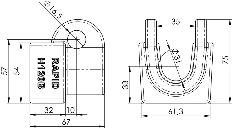 coquille Rapid H120B