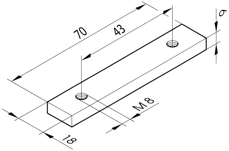 plaque filetée Rapid H871KL