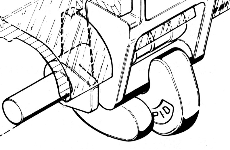 support Rapid H119E avec crochet de fermeture