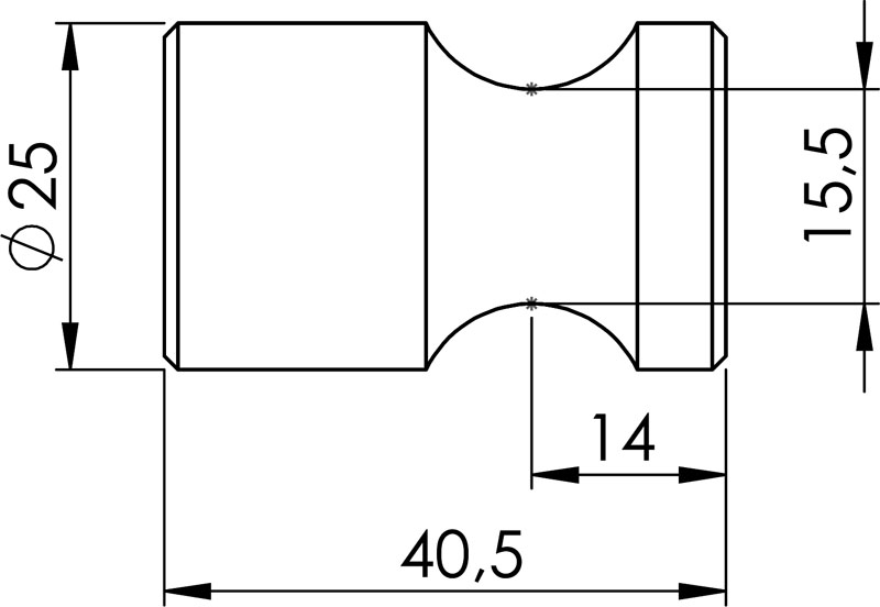 tourillon Record H10G court