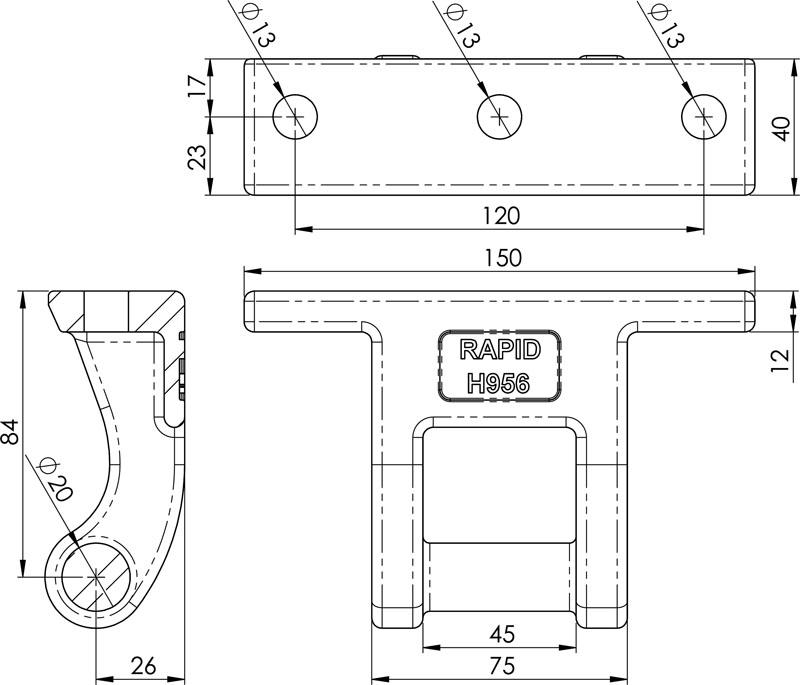 charnière Rapid H956